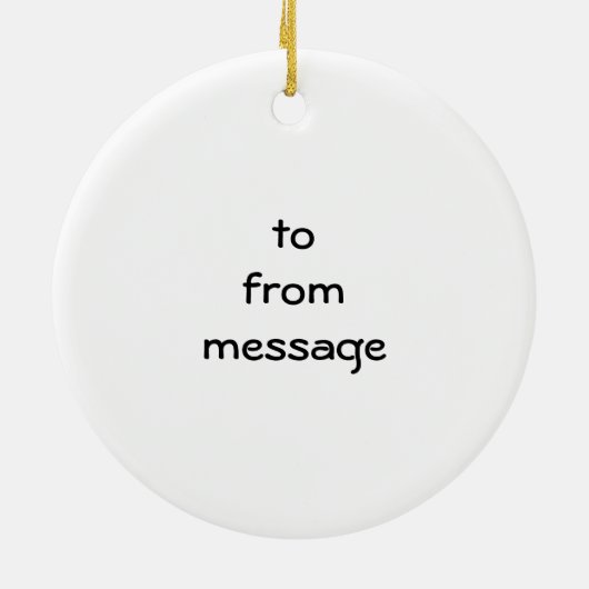 Havanese Puppy Ornament (Achterkant)