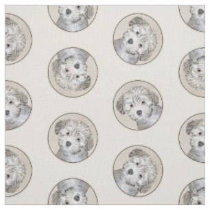 Havanese Puppy Schilderij Sable Originele Huisdier Stof