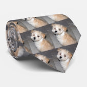 Havanese Puppy Stropdas (Opgerold)