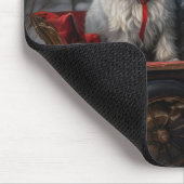 Havanese Sneeuwslee Kerst Decor Muismat (Hoek)