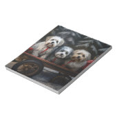 Havanese Sneeuwslee Kerst Decor Notitieblok (Gedraaid)