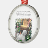 Havanese Summer Garden Metalen Ornament (Links)