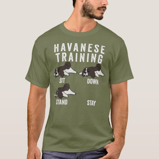 Havanese Training Dog T-shirt (Voorkant)