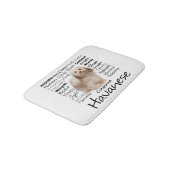 Havanese Traits Bath Mat (Gekanteld)