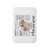 Havanese Traits Bath Mat (Voorkant Verticaal)