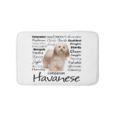 Havanese Traits Bath Mat (Voorkant)