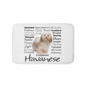 Havanese Traits Bath Mat