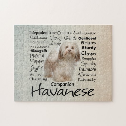 Havanese Traits Jigzaag Puzzle Legpuzzel (Horizontaal)