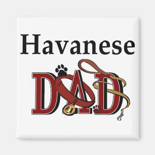 Havanese vader cadeaus magneet