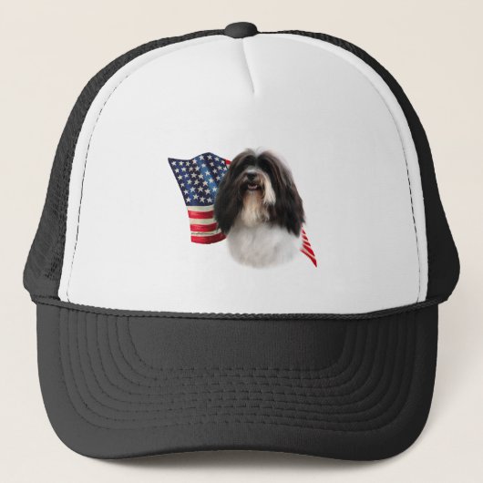 Havanese Vlag Trucker Pet (Voorkant)