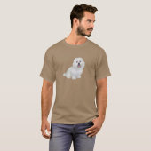 Havanese (wit) t-shirt (Voorkant volledig)