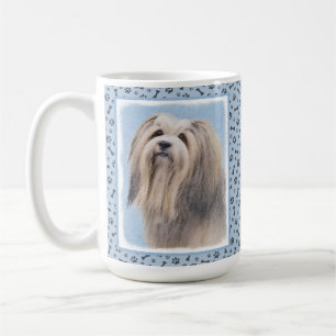 Havanese (Zilver) Schilderij - Grappige Originele  Koffiemok