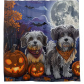 Havanezer Halloween Spooky Douchegordijn (Voorkant)