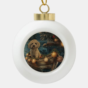 Havanezer Kerst Feestelijke Reis Keramische Bal Ornament