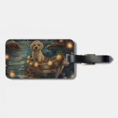 Havanezer Kerstfeest reis Bagagelabel (Achterkant horizontaal)