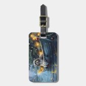 Havanezer Kerstfeest reis Bagagelabel (Voorkant verticaal)