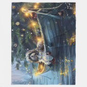 Havanezer Kerstfeest reis Fleece Deken (Voorkant)