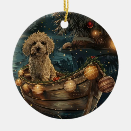 Havanezer Kerstfeest reis Keramisch Ornament (Voorkant)