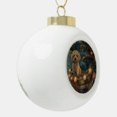 Havanezer Kerstfeest reis Keramische Bal Ornament (Links)