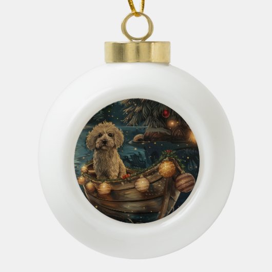 Havanezer Kerstfeest reis Keramische Bal Ornament (Voorkant)