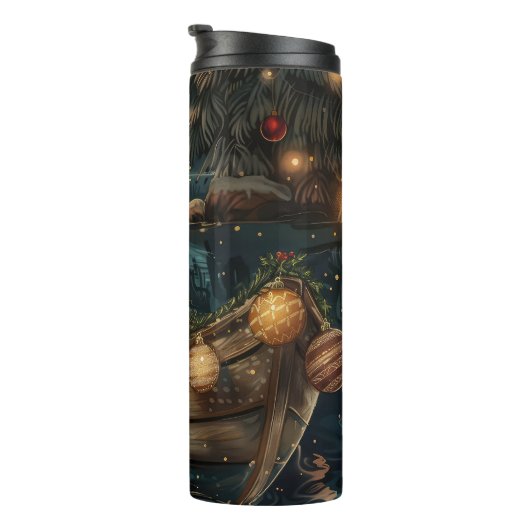 Havanezer Kerstfeest reis Thermosbeker (Geroteerd rechts)