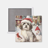 Havanezer Winter Wonderland Christmas Joy Magneet (Voorkant / Achterkant)