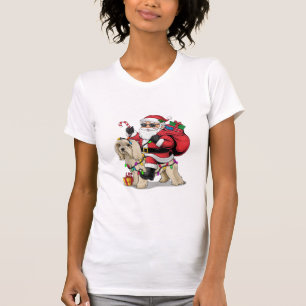 Havanezer Xmas Verlichting Santa Riding Havanezer T-shirt