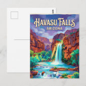 Havasu Falls VS Briefkaart (Voorkant / Achterkant)