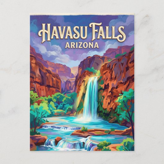 Havasu Falls VS Briefkaart (Voorkant)