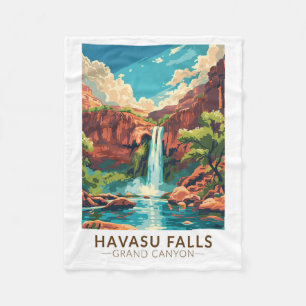 Havasu Herfsten Grand Canyon Travel Art Vintage Fleece Deken
