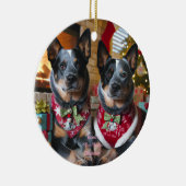 Have a Blue Heeler Christmas! Keramisch Ornament (Rechts)