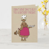 Have-a-Koe-Pie Verjaardag Kaart (Gele Bloem)