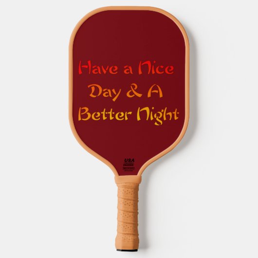Have a Nice Day Celestial Galactic: Balanced Focus Pickleball Paddle (Achterkant)