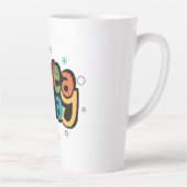 "Have a Nice Day" Retro Tall Latte Mug with Stars (Droite)