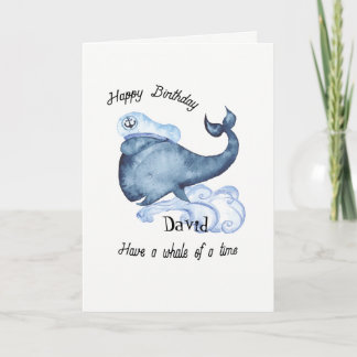 Have a Whale of a Time Birthday Card Kaart