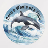 "Have a Whale of a Time" is het centrale idioom va Labels (Design 1)