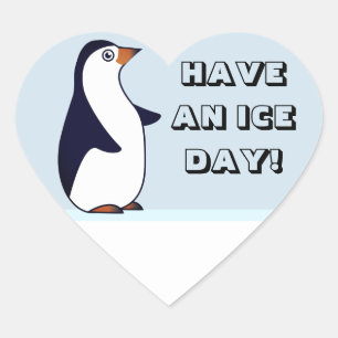 HaVe aN Cie DAy! Pinguïn Hart Sticker
