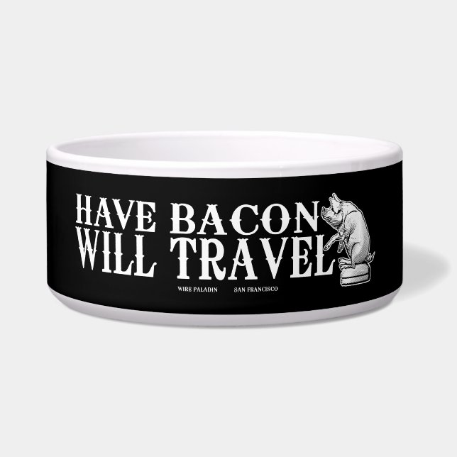 Have Bacon Will Travel Voerbakje (Voorkant)