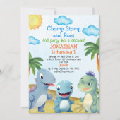 Have fun like a Dinosaur, Birthday boy Kaart (Voorkant)