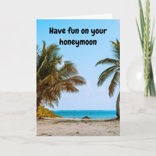 Have fun on your honeymoon. kaart (Voorkant)