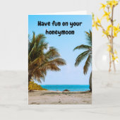 Have fun on your honeymoon. kaart (Gele Bloem)