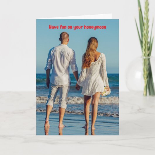 Have fun on your honeymoon. kaart (Voorkant)