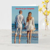 Have fun on your honeymoon. kaart (Gele Bloem)