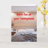 Have fun on your honeymoon. kaart (Gele Bloem)