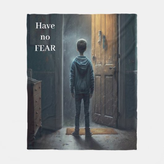 Have no Fear Fleece Deken (Voorkant)