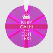 Have Your Keep Calm Text on Pink Union Jack (devant)