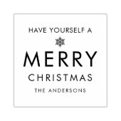 Have Yourself A Merry Christmas Personalized Rubberstempel (Afrduk)