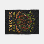 Have Yourself A Merry Little Solstice Witchcore  Fleece Deken (Voorkant (Horizontaal))