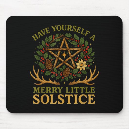 Have Yourself A Merry Little Solstice Witchcore Muismat (Voorkant)