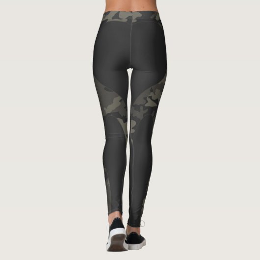 HAVEL HEART BUN CAMO LEGGINGS (Achterkant)